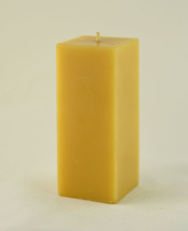 Square Pillar Beeswax Candle