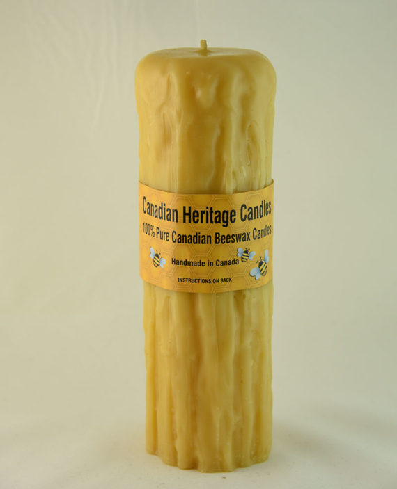 Beeswax Candles Rustic 8x2